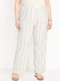 Extra High-Waisted Linen-Blend Wide-Leg Taylor Pants | Old Navy (US)