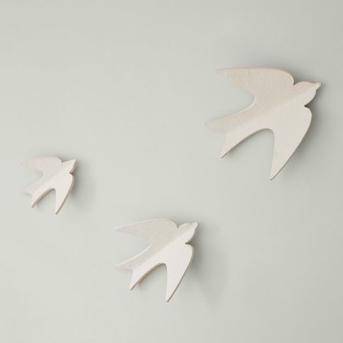Joseph Altuzarra Mounted Papier-Mache Birds (Set of 3) | West Elm (US)