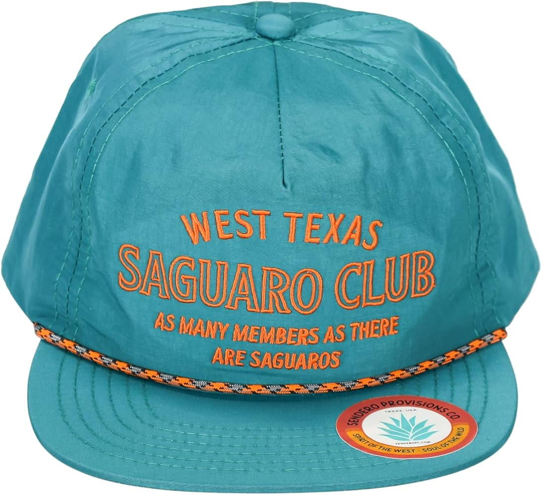 Sendero Provisions Co. Embroidered Logo Texas Saguaro Club Snapback Hat Blue One Size | Amazon (US)