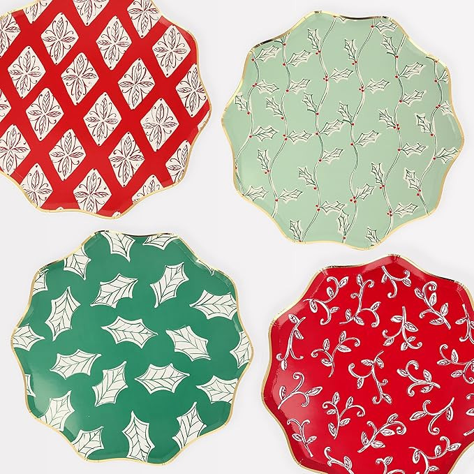 Meri Meri Block Print Dinner Plates (Pack of 8) | Amazon (US)