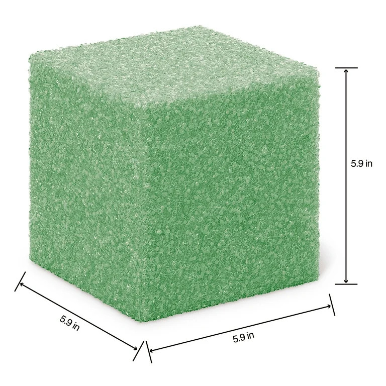 FloraCraft FloraFōM Foam Cube 5.9 inch x 5.9 inch 5.9 inch Green | Walmart (US)