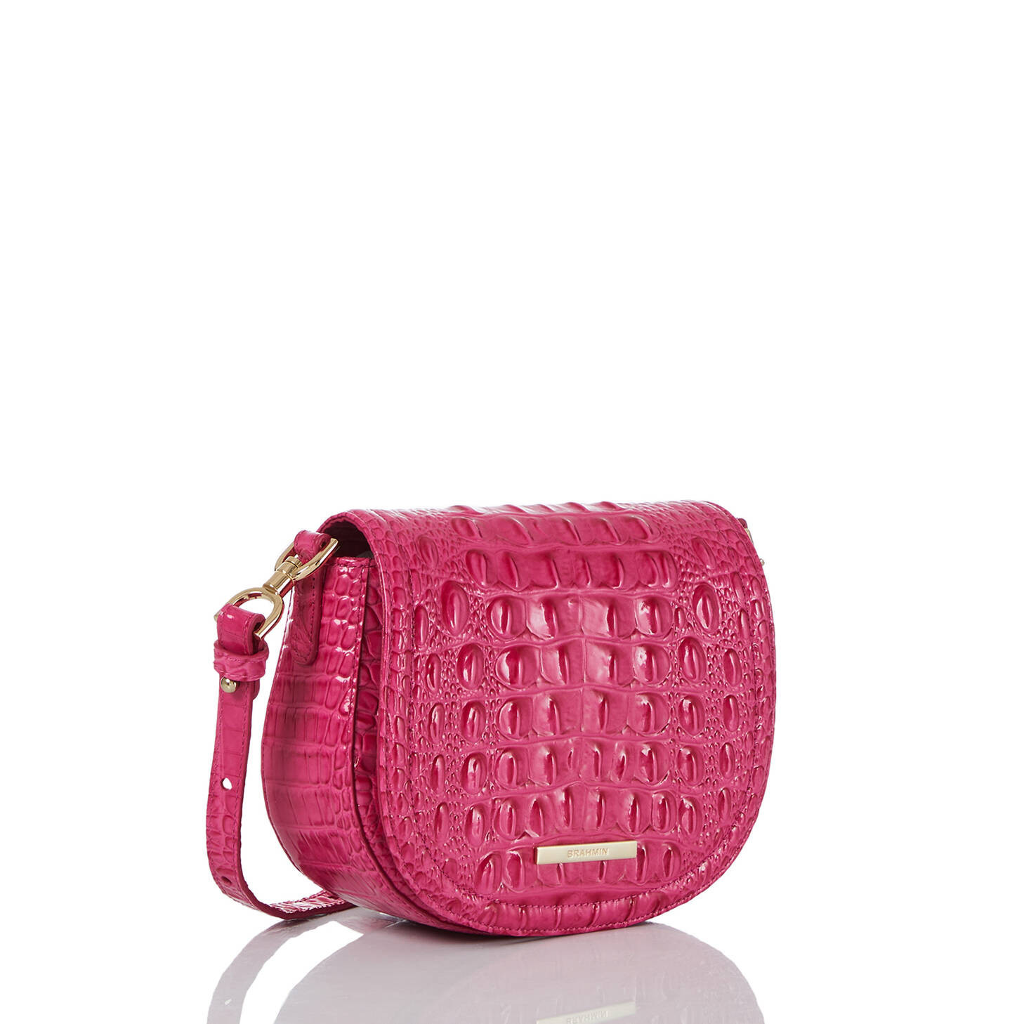Briar Leather Crossbody | Paradise Pink | BRAHMIN | Brahmin