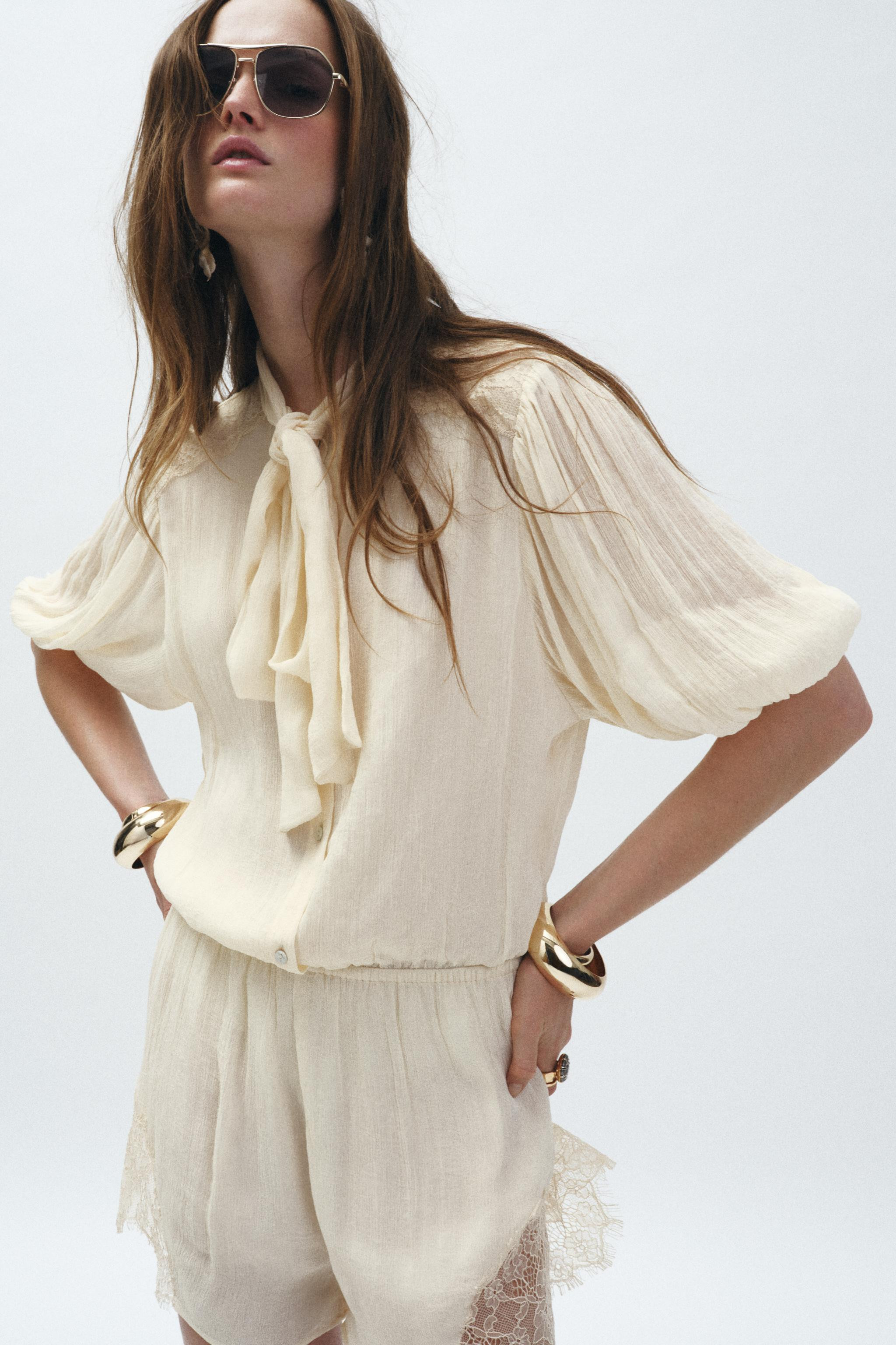 ZW COLLECTION LACE PLAYSUIT | Zara UK