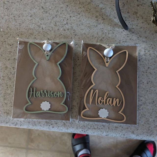 Custom 3D Easter Tag, Custom Easter Basket Tag, Personalized Easter Tag, Easter Bunny Name Tag, E... | Etsy (US)