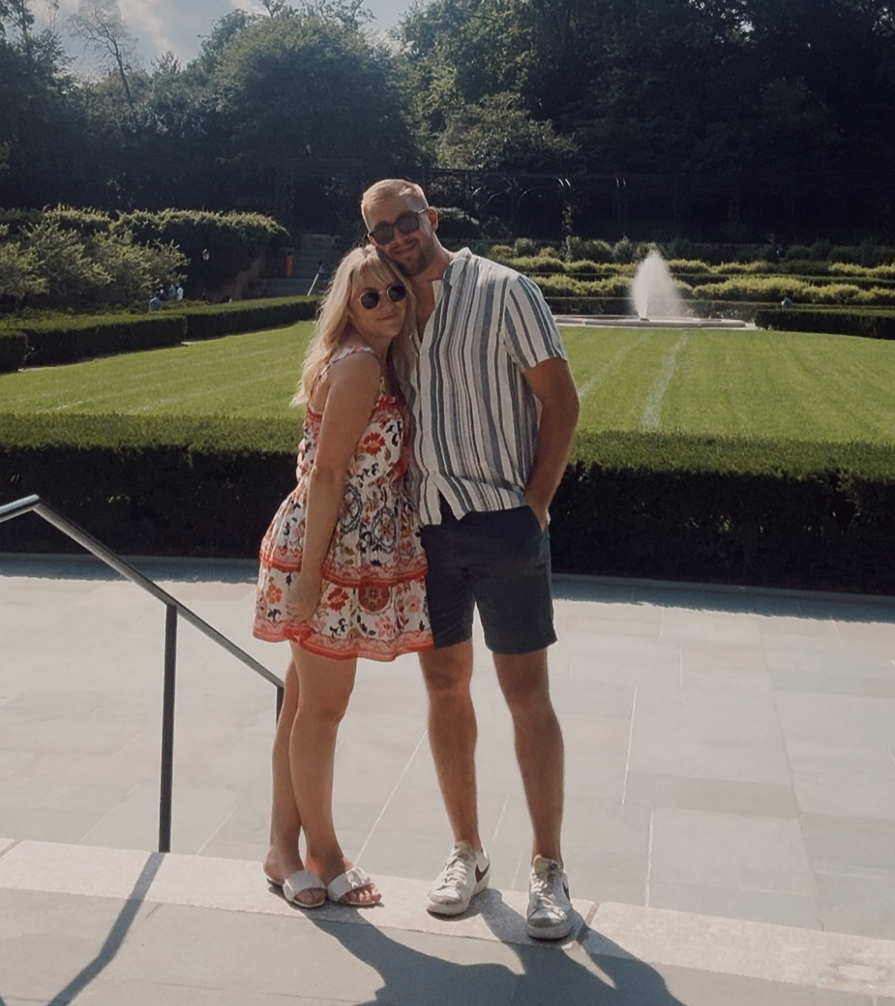 Summer strolls & garden dates 🌿☀️
Wearing my favorite floral mini dress + white sandals for an effortless daytime look. Linking everything on LTK — including his striped button-down + summer-ready sneakers! Perfect for park dates, vacations, or outdoor brunch.

🛍️ Shop our looks: #LTKsummer #LTKcouples #LTKunder100 #LTKstyle #LTKtravel

#LTKfindsunder100 #LTKSeasonal #LTKsalealert