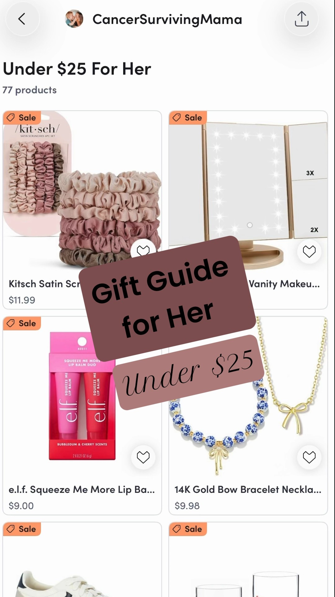 Gift guide for her - under $25✨ So many good finds for affordable gifts! Perfect for a friend, sister, teacher, neighbor & loved ones 🎁  So many good finds under $25! 

under $25 | gifts | gifts for her | affordable gifts | gifts under $25 | amazon | walmart | teacher gifts | gift basket ideas | affordable gifts for her | christmas | christmas gift ideas | christmas gifts under $25 | christmas gifts for her 

#LTKHoliday #LTKCyberWeek #LTKGiftGuide

#LTKMothersDay #LTKU #LTKmomlife