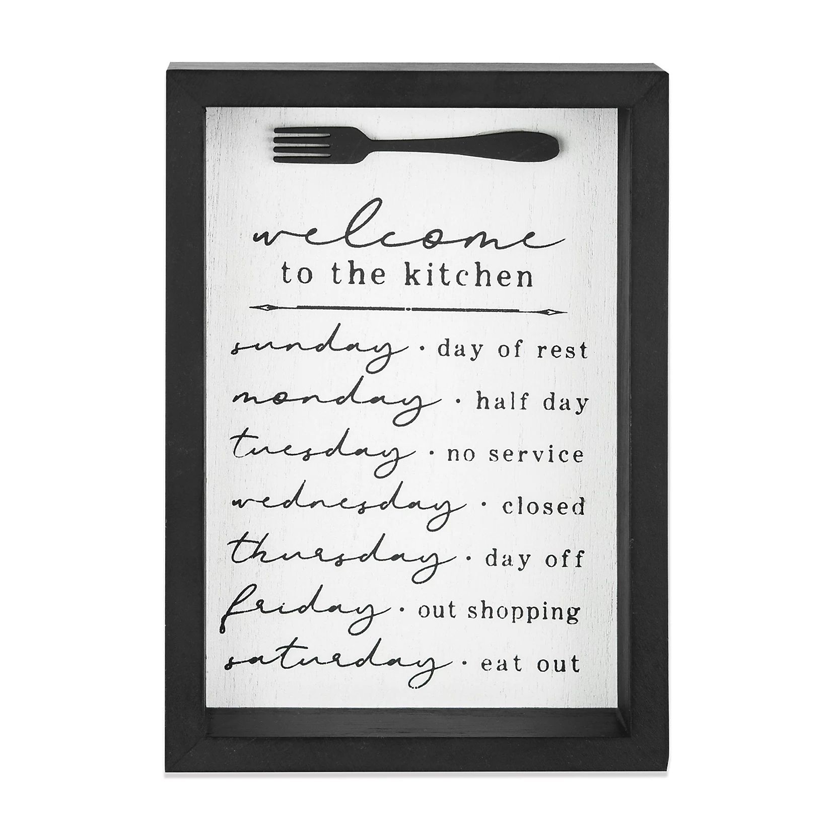 Belle Maison Welcome to The Kitchen Box Sign Table Decor | Kohl's