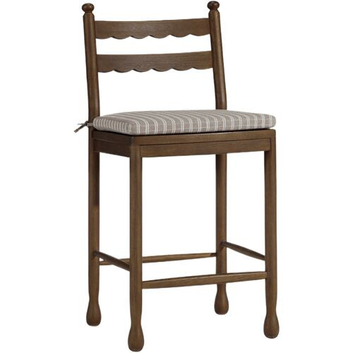 Declan Scalloped Back Counter Stool | One Kings Lane