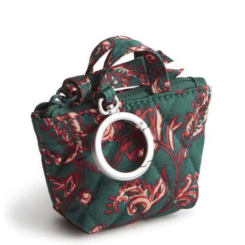 Vera Bradley Women's Premium Cotton Original Tote Bag Charm, Victorian Vines, One Size | Amazon (US)