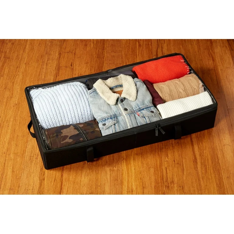 storageLAB Underbed Storage Container, 2-Pack, Black, Fabric | Walmart (US)