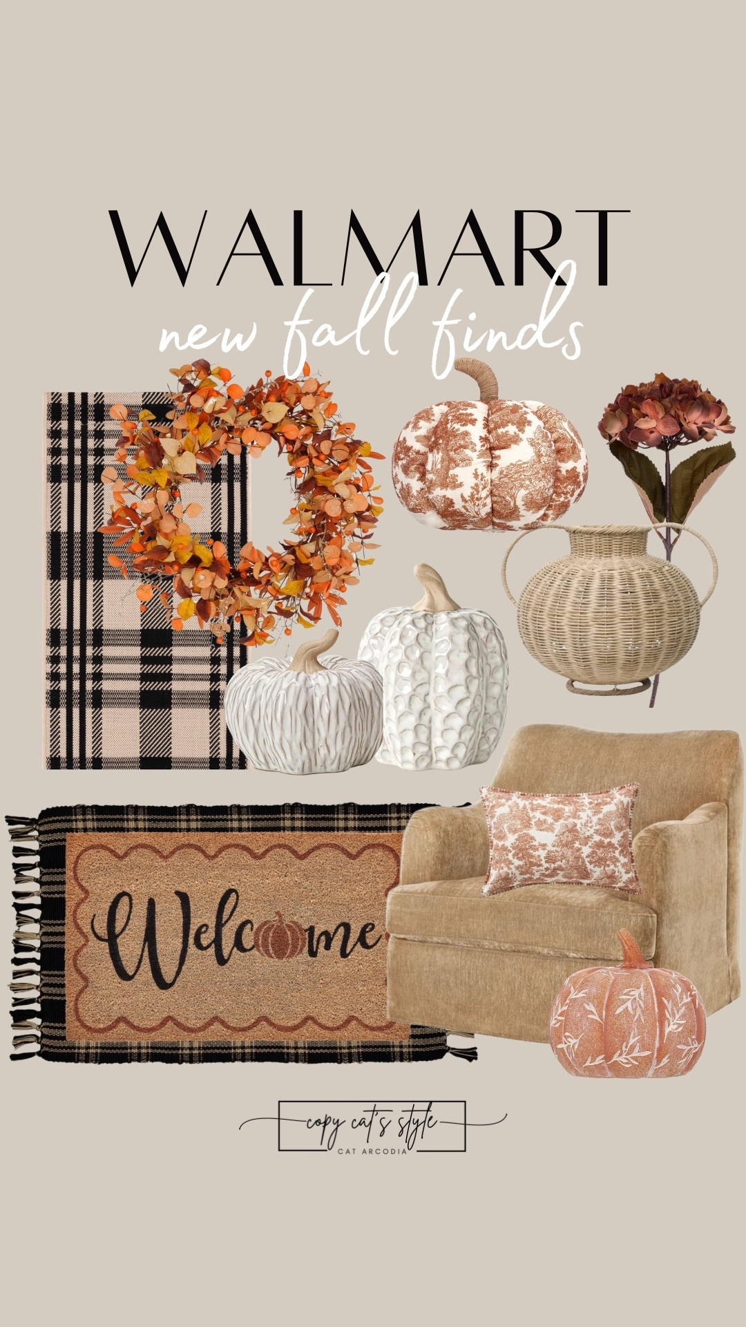 Walmart new fall finds. Fall front porch, fall pumpkins, fall decor, fall wreath, fall welcome mats, fall faux flowers

#LTKSeasonal #LTKHome