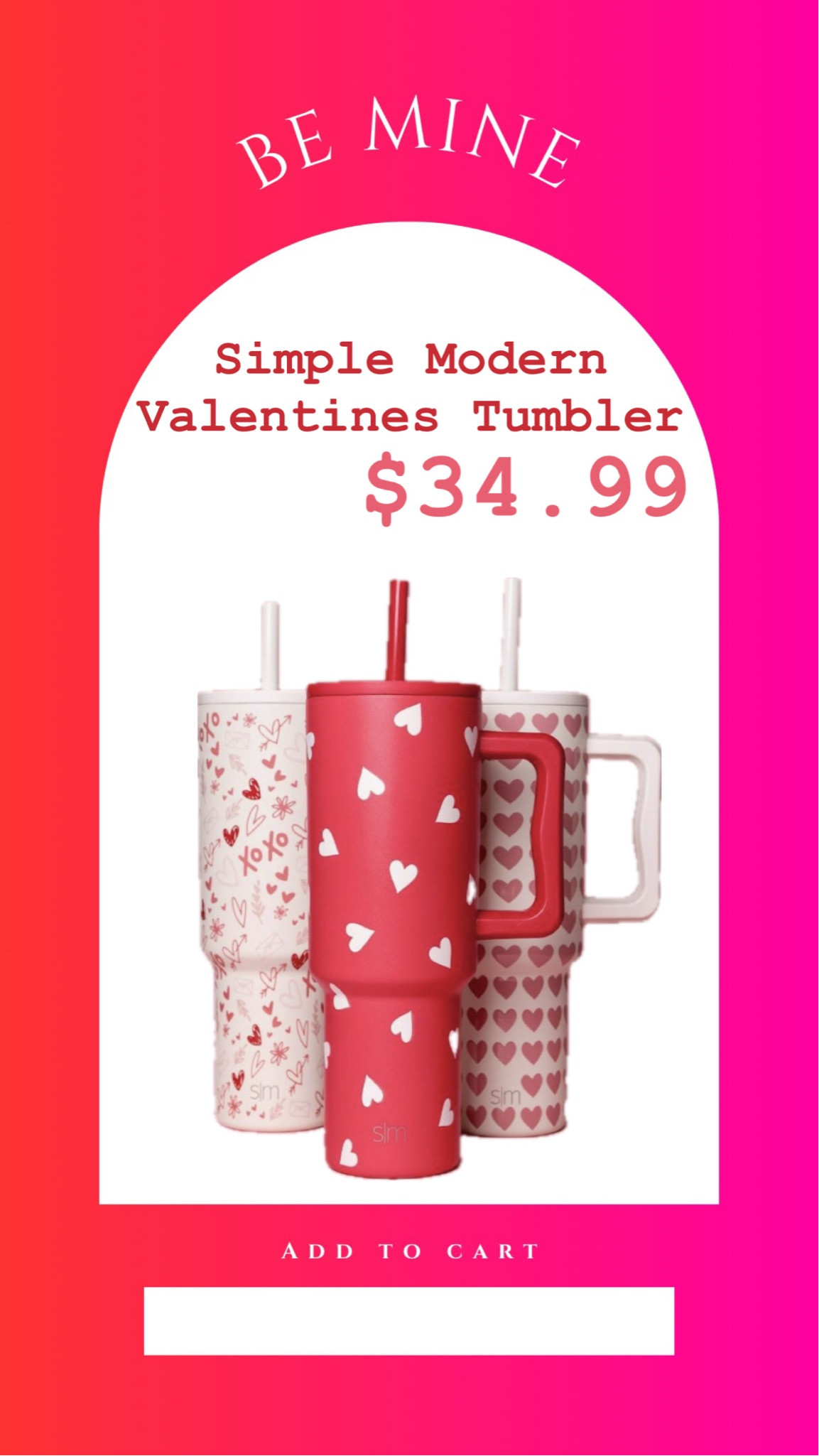 Valentine’s Day Tumblers