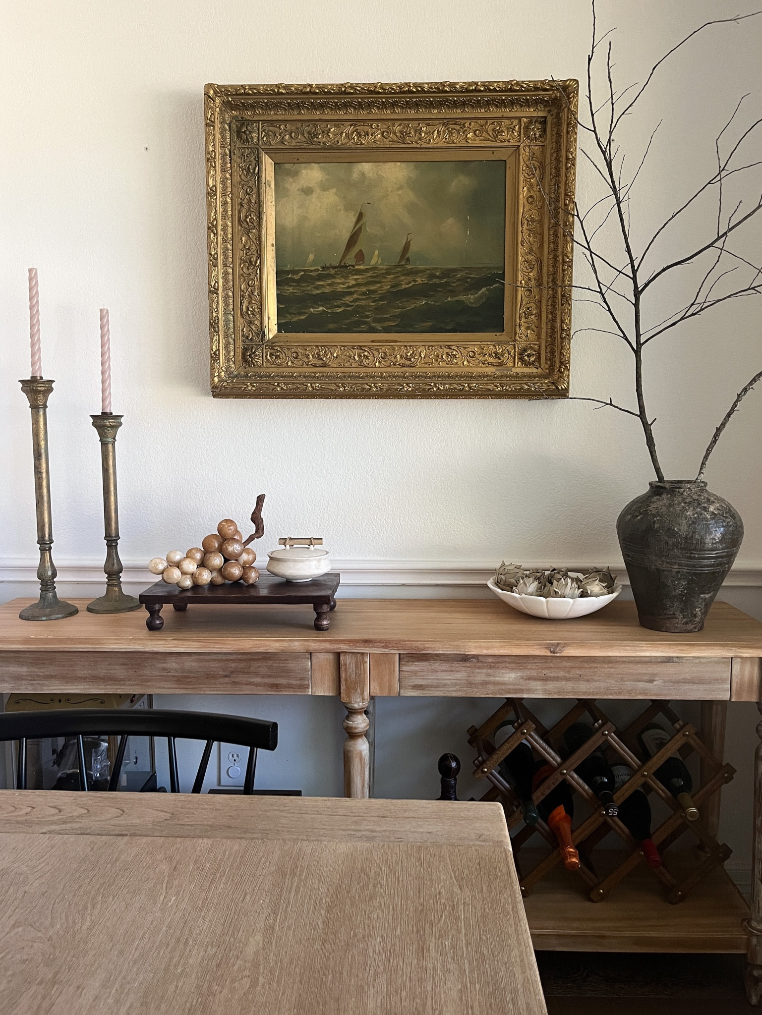 Dining room buffet table decor 

#LTKstyletip #LTKSeasonal #LTKhome