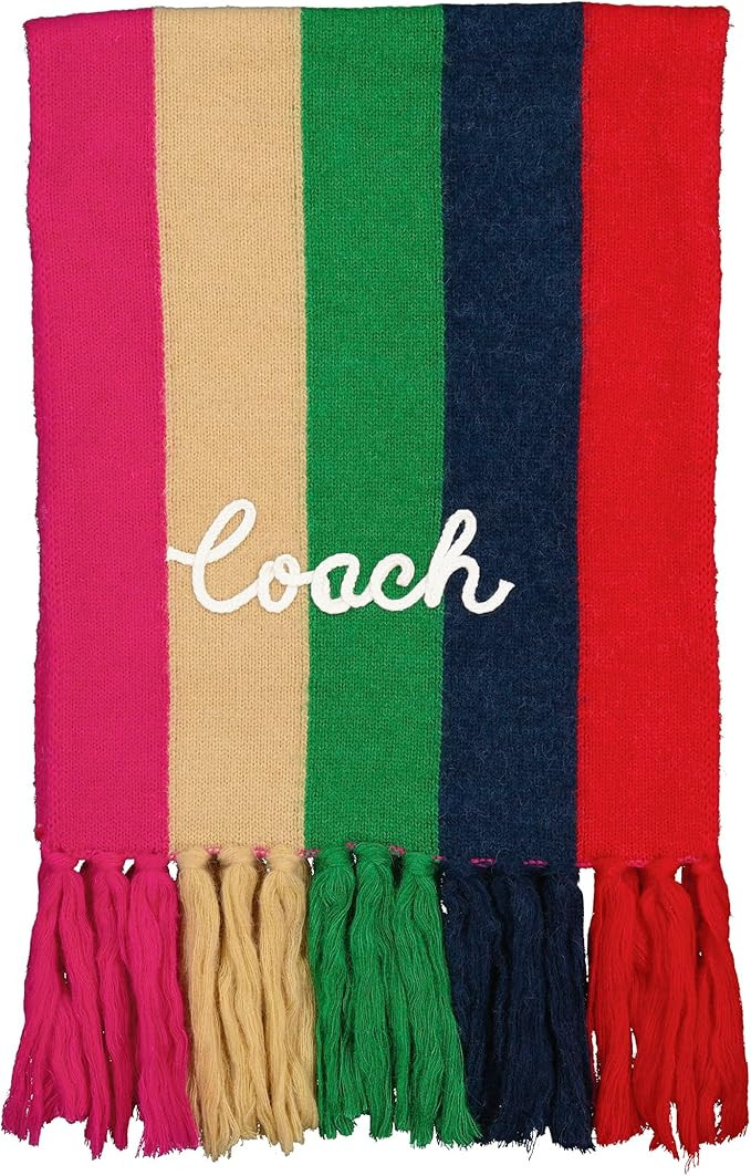 Coach Multi Stripe Knit Scarf | Amazon (US)