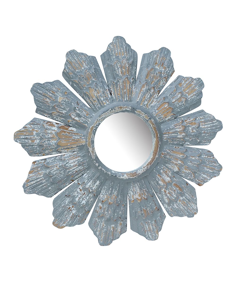 Dusty Blue Sunburst Mirror | zulily