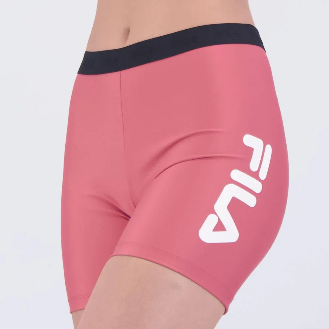 Shorts Fila Train Elastic IIII Feminino Rosa - Rosa | Netshoes (BR)