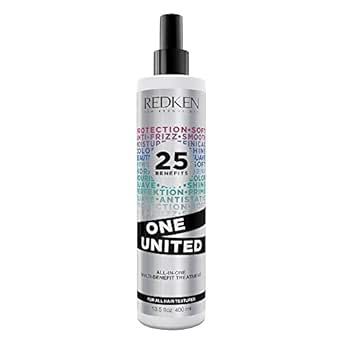Redken One United All-In-One Leave In Conditioner | Multi-Benefit Leave-In Hair Treatment | Heat ... | Amazon (US)