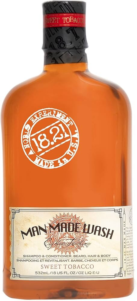 18.21 Man Made Original Sweet Tobacco 3-in-1 Body Wash, Shampoo, & Conditioner for Men, All Hair ... | Amazon (US)