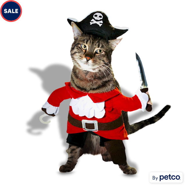Bootique Pirate Cat Costume, X-Small | Petco