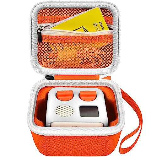 Case Compatible with Yoto Mini – Kids Portable Screen-Free Bluetooth Travel Speaker Player, Holder Bag for Mini Music Player, with Mesh Pocket for USB Cable, Audiobook Story Cards- Orange (Box Only) | Amazon (US)
