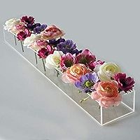 E&F Modern Designs™ Rectangular Floral Centerpiece for Dining Table - 24 Inches Long Rectangle ... | Amazon (US)