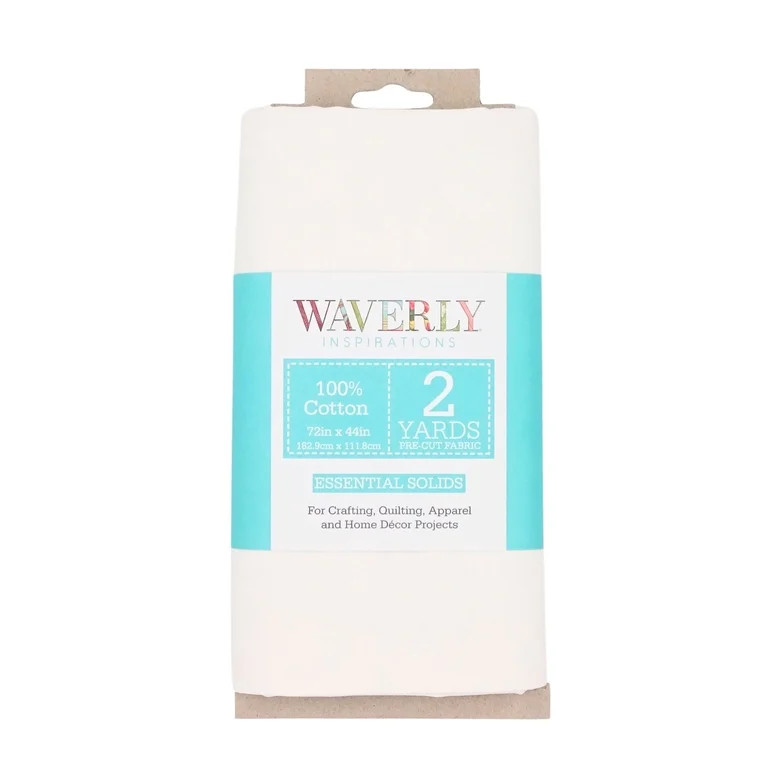 Waverly Inspirations 2 Yard Cut 100% Cotton Solid Fabric, White, 44" Wide for Quilting & Sewing | Walmart (US)