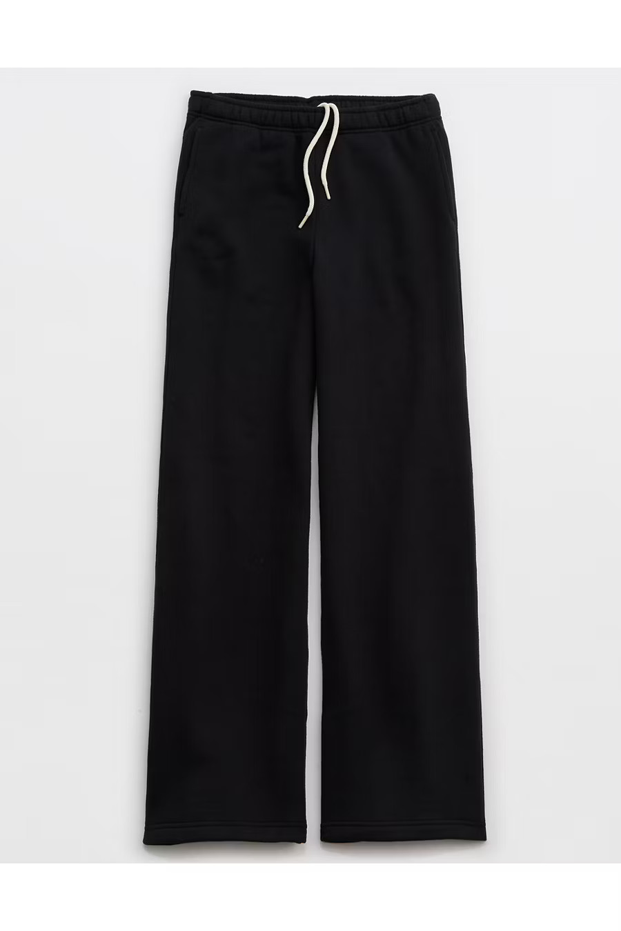 OFFLINE By Aerie Cloud Fleece Trouser Women's True Black XS | American Eagle Outfitters (US & CA)
