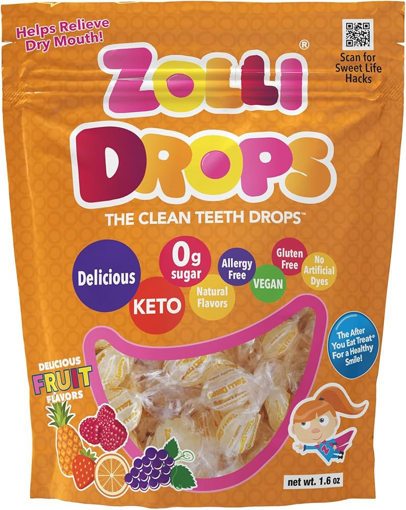 Zollipops | Clean Teeth Zolli Drops - Anti Cavity, Sugar Free Candy with Xylitol for a Healthy Sm... | Amazon (US)