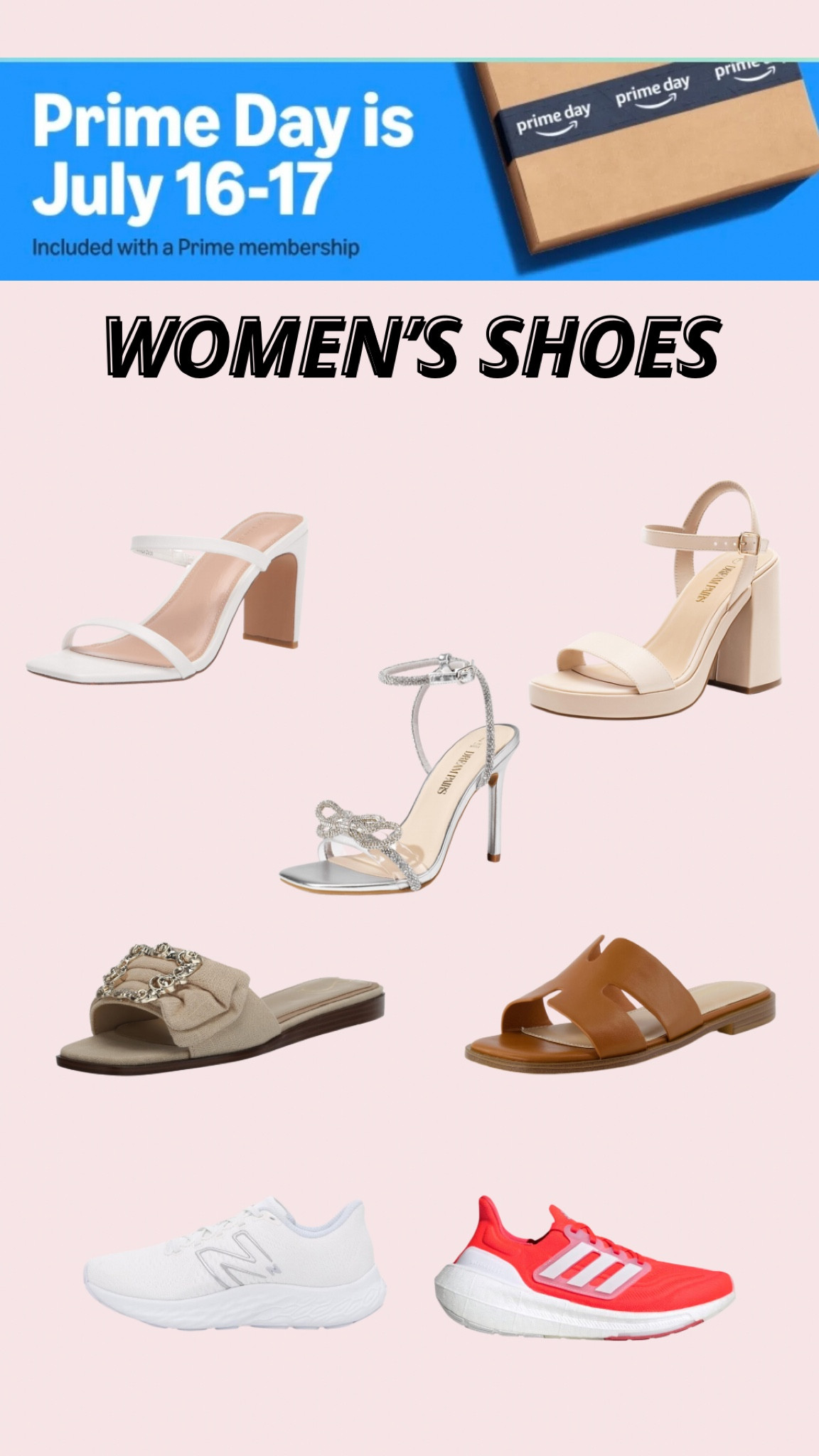 My top shoe picks from Amazon Prime Day!

amazon must haves, amazon finds, amazon sale, prime day deals, amazon prime day, shoes, women’s shoes, white heels, nude heels, silver bow stilettos, sam edelman, sandals, new balance, adidas, women’s sneakers, women’s tennis shoes 

#LTKStyleTip #LTKSaleAlert #LTKShoeCrush