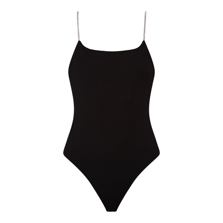 No Boundaries Rhinestone Strap Bodysuit, Women's and Women’s Plus - Walmart.com | Walmart (US)