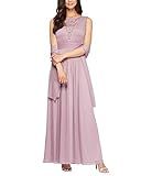 Alex Evenings Women's A-Line Dress with Shawl, Pale Pink, 14 | Amazon (US)