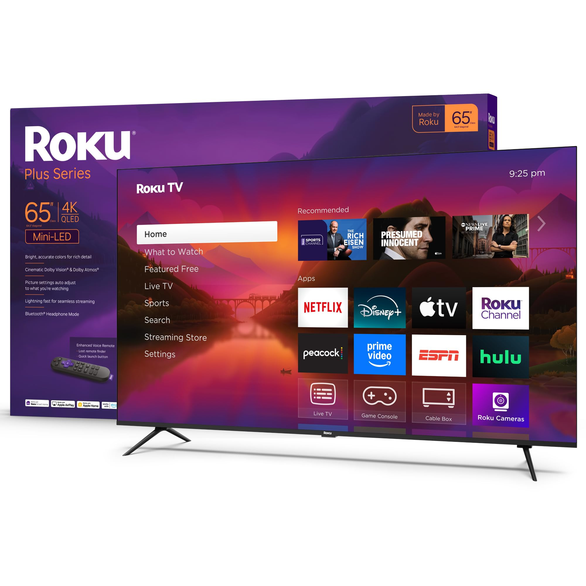 Roku Smart TV 2025 – 65-Inch Plus Series, Mini-LED TV – RokuTV with Enhanced Voice Remote –... | Amazon (US)