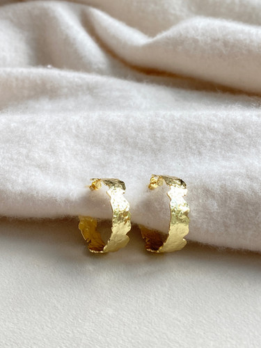 Plated Hoop Studs | Easton Elle US