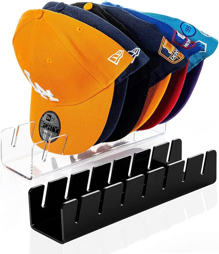 2024 New Hat Stand for Baseball Caps Display and Organizer, No Install Acrylic Hat Holder for 14 ... | Amazon (US)