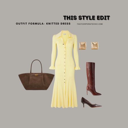 An easy outfit formula - The knit dress, wear from desk to drink, brunch style, church outfit, baby shower, Easter Sunday outfit, work style 

#springdress 

#LTKstyletip #LTKworkwear #LTKeurope