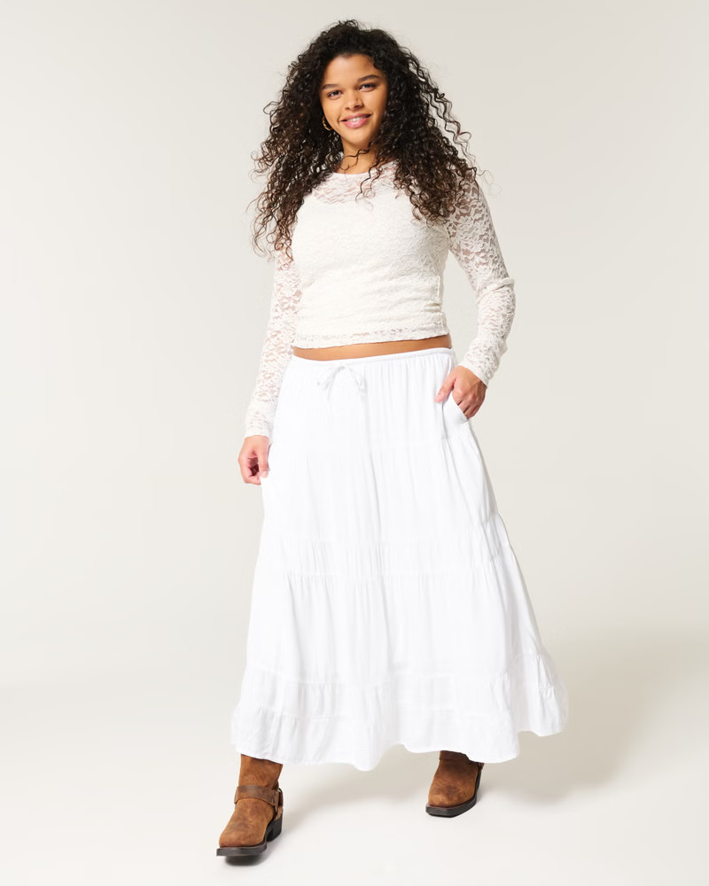 Tiered Maxi Skirt | Hollister (EU)