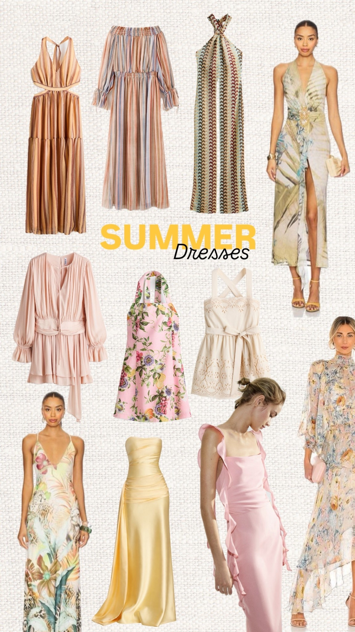 Dreamy summer dresses that instantly make getting dressed feel effortless ☀️👗 From soft floral maxi dresses and breezy printed halter styles to romantic ruffle dresses, feminine tie-waist silhouettes and elegant satin evening gowns, these are the pieces that work for holidays, weddings, garden parties and warm summer nights ✨  🌸

Like this post to save it to your favourite folder and come back later to shop.

summer dresses, floral maxi dress, halter dress, satin evening gown, pink ruffle dress, neutral summer dress, romantic dresses, garden party dress, holiday outfits, feminine dresses, elegant summer outfits, wedding guest dress, pastel dresses, chic summer style, vacation dresses, flowy dresses, lightweight dresses, trendy summer fashion, soft feminine style, summer wardrobe essentials 🌼

#LTKSeasonal #LTKWedding