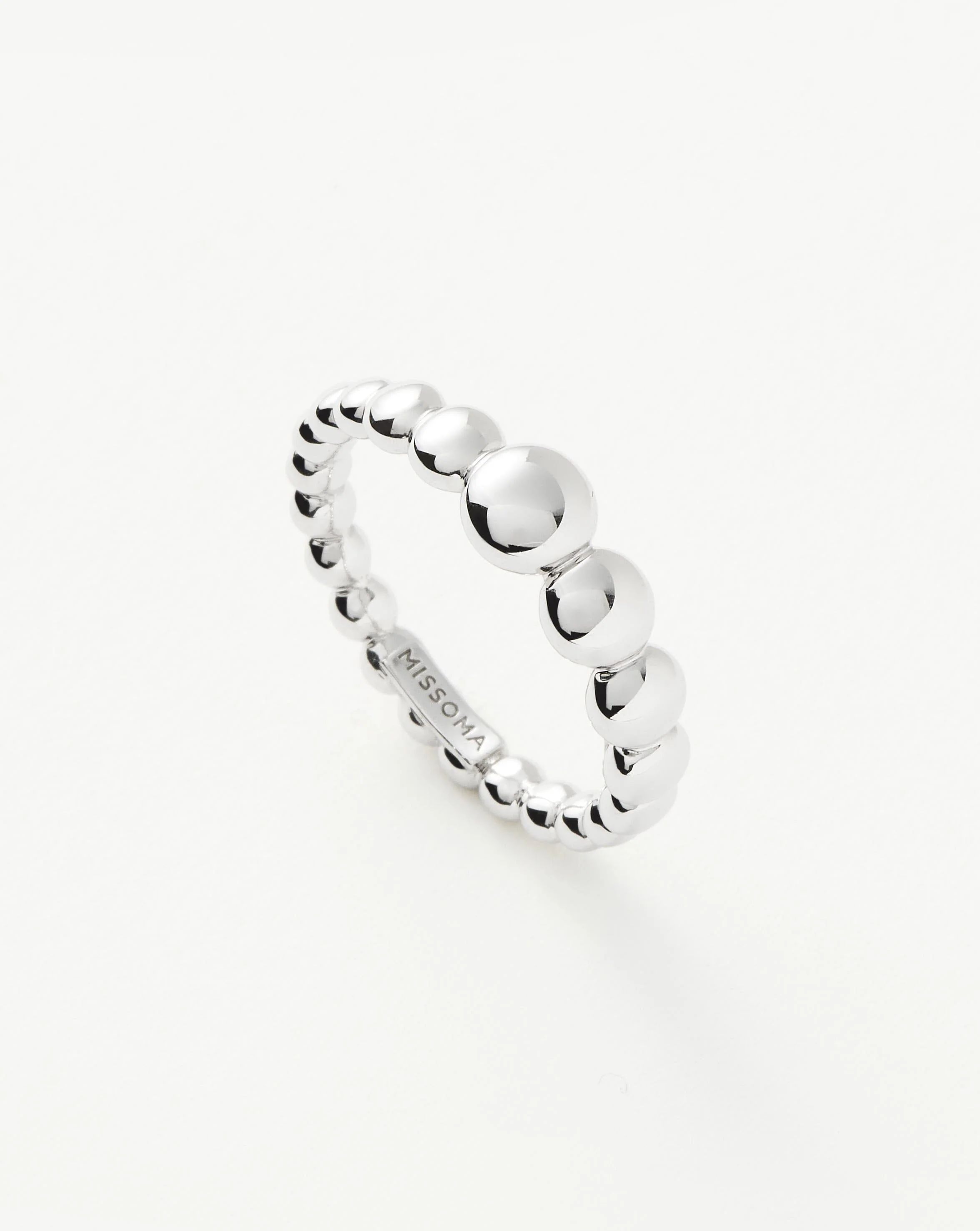 Articulated Beaded Stacking Ring | Sterling Silver Rings | Missoma
