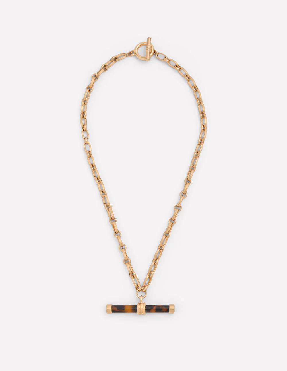 Resin Interest T-bar Necklace-Classic Tort | Boden (US)