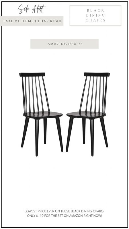 Great sale on these popular black dining chairs!!! 

Dining chairs, black dining chair, dining room, Amazon home, Amazon finds, black Windsor dining chair 

#LTKfindsunder100 #LTKsalealert #LTKhome