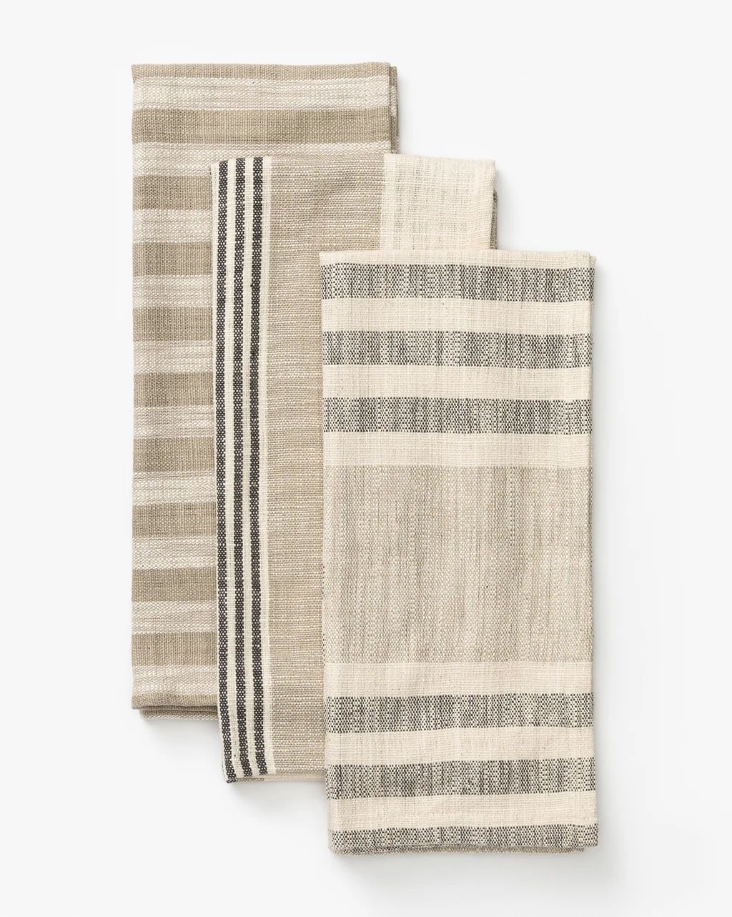 Striped Woven Tea Towels (Set of 3) | McGee & Co.