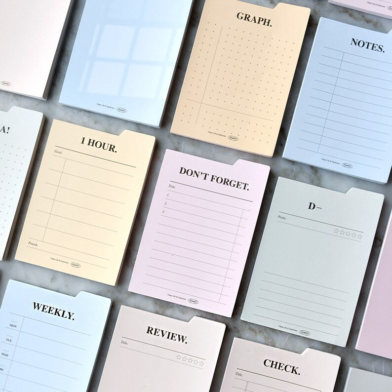 PLEPIC STICKY Index It Sticky Notes Memo Notes Shopping List to Do List Expense Record Daily Memo... | Etsy (US)