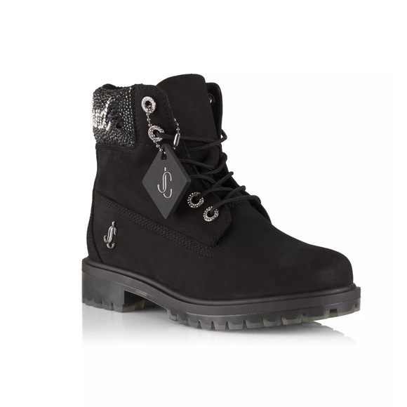 Jimmy Choo x Timberland 6" Crystal-Embellished Ankle Boots Size 9.5 | Poshmark