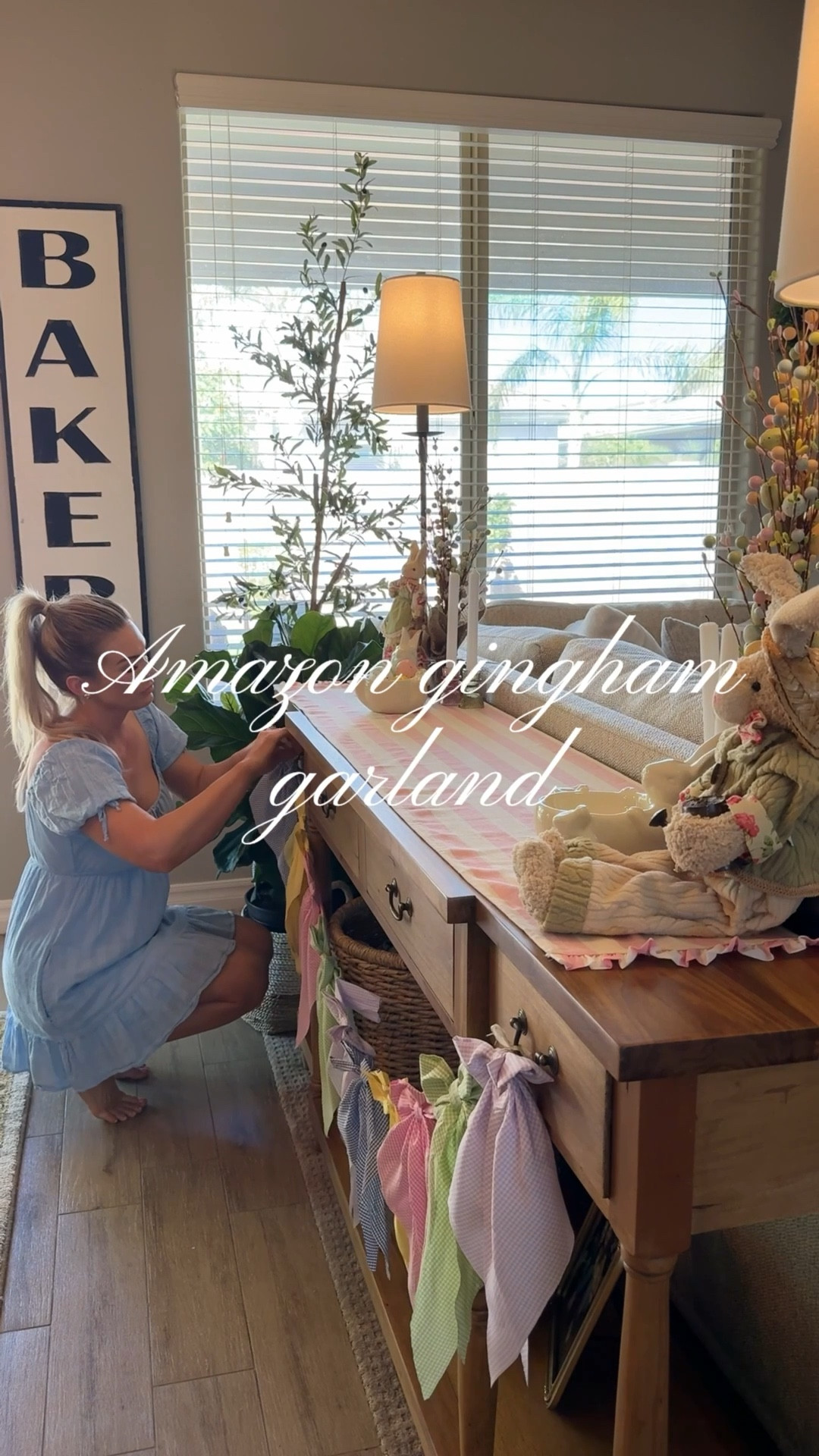 The cutest gingham garland! Perfect for spring and Easter! 

#LTKHome #LTKSaleAlert #LTKSeasonal