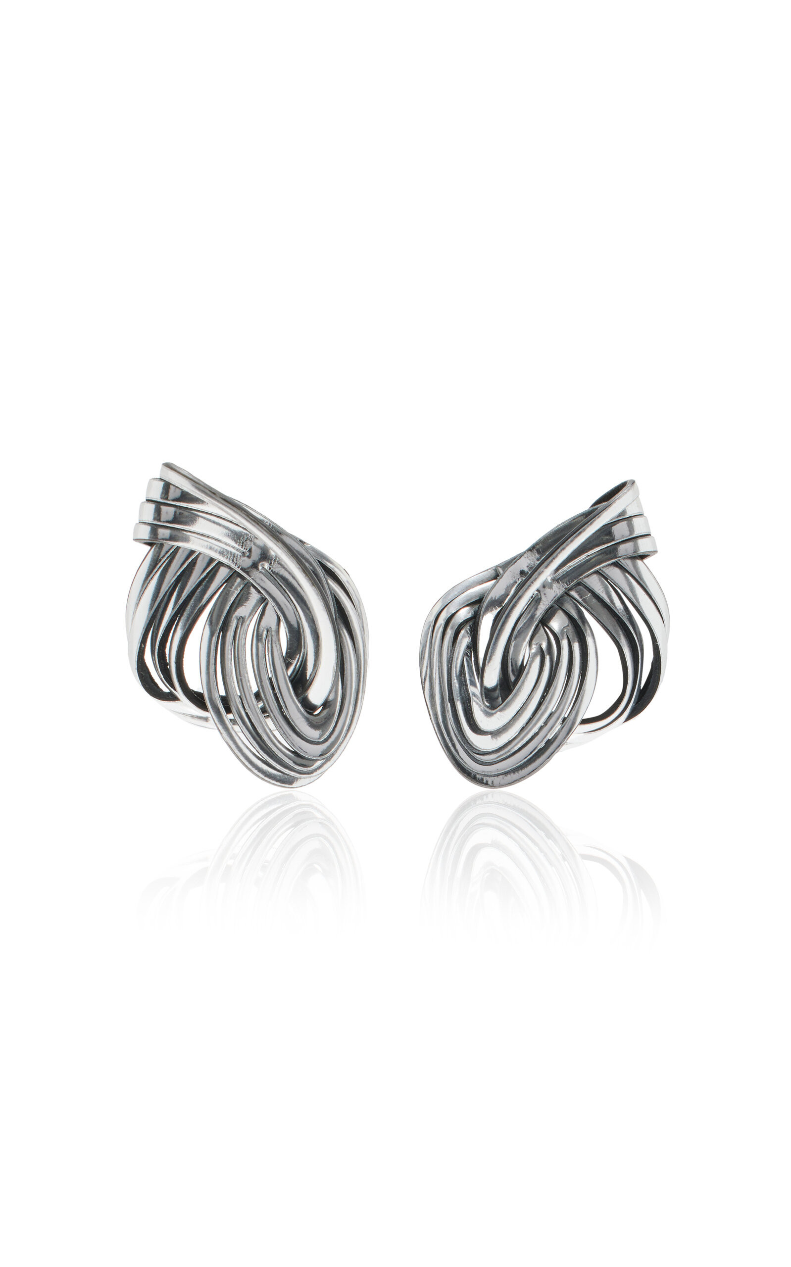 Not A Knot Leather Earrings | Moda Operandi (Global)