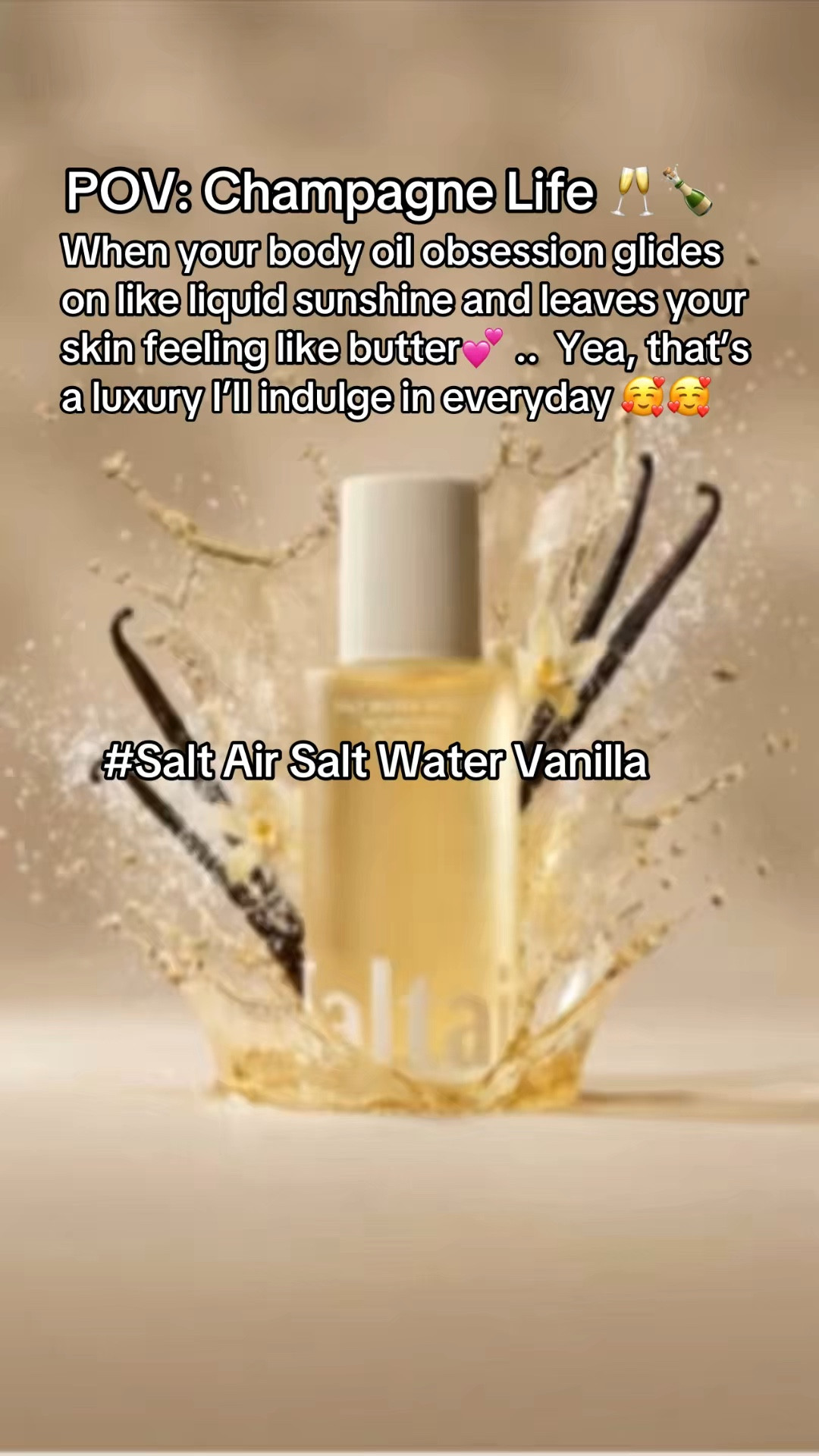 Liquid Sunshine .. #SaltWaterVanila #bodyoil #LTKfind #Itksalealert
@Saltair Body

#LTKselfcare