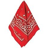 Amazon.com: amscan all Paisley Bandana, Red, 20 x . 1 Pc US : Clothing, Shoes & Jewelry | Amazon (US)