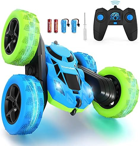 Remote Control Car for Kids, 360° Rotating Double-Sided RC Car with LED Headlights, 4WD 2.4GHz E... | Amazon (US)