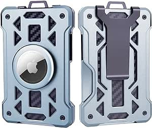 Airtag Wallet for Men Slim with Money Clip Minimalist Wallet for Men 15 Credit Card Holder RFID B... | Amazon (US)