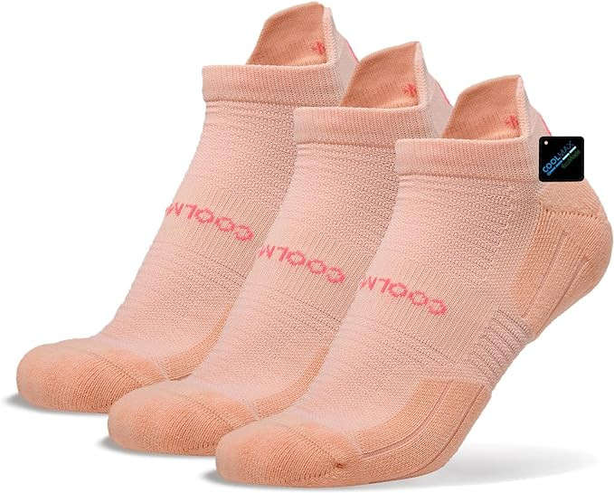 BRISIRA Coolmax Bamboo Viscose Compression Running Socks 3 Pairs Ankle Low Cut Athletic Anti Blis... | Amazon (US)